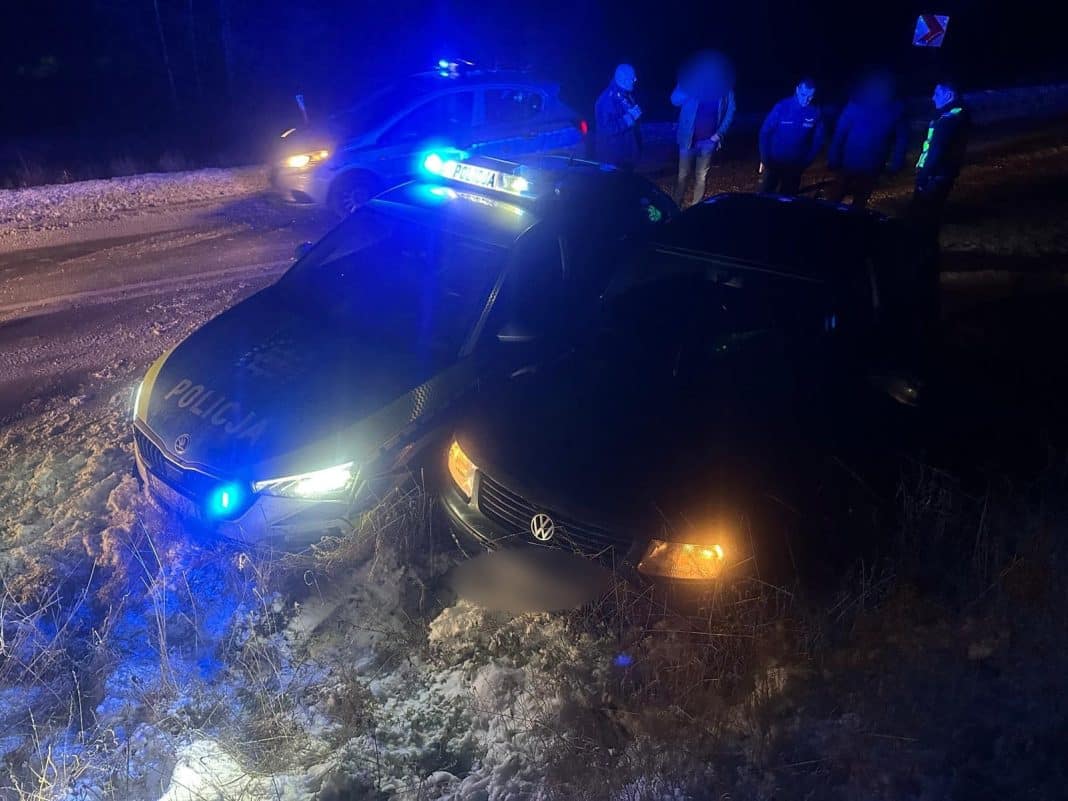 Policja zatrzymała volkswagena