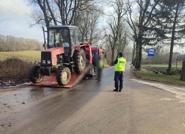 Pijany rolnik zatrzymany. Czy jego traktor zostanie skonfiskowany?