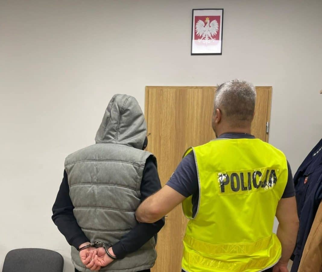 jeden z aresztowanych