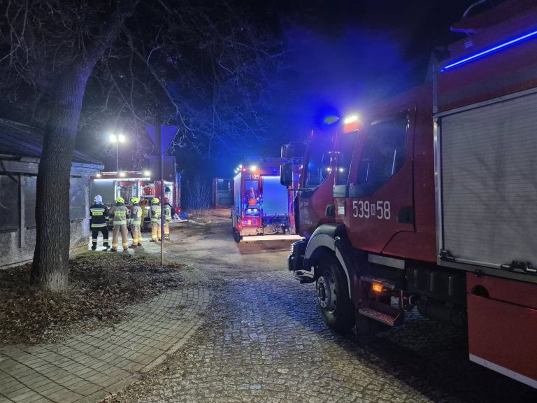 pożar w Ostródzie
