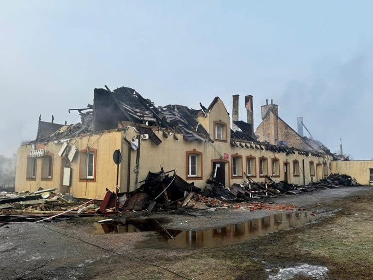 pożar szkoły w Szkotowie