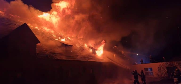 pożar szkoły w Szkotowie