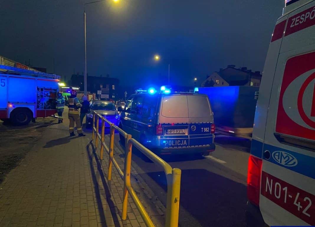 potrącenie rowerzystki