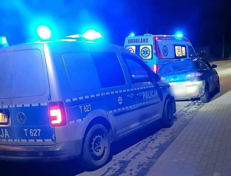 policja i pogotowie interweniowały na drodze