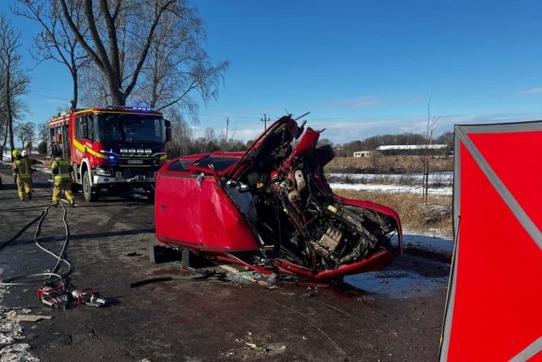 wypadek koło Kętrzyna