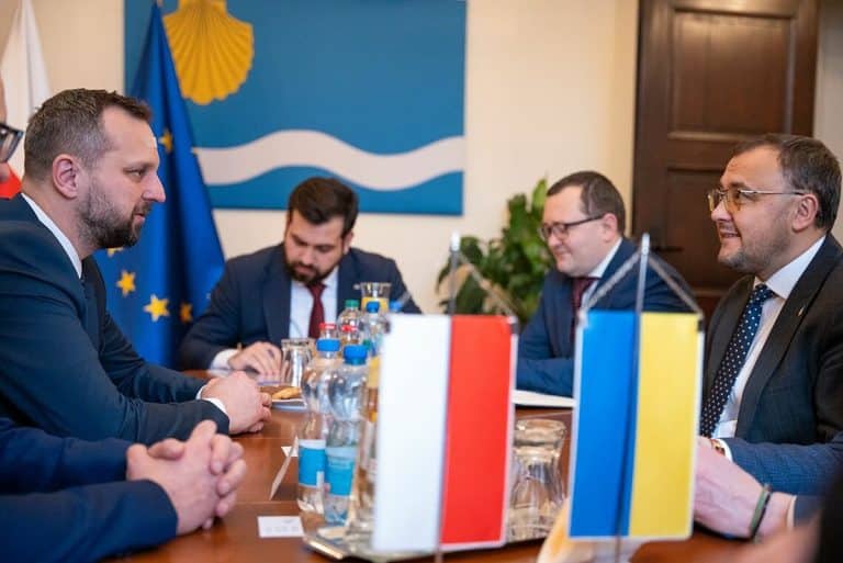 prezydent olsztyna spotkał sie z ambasadorem ukrainy