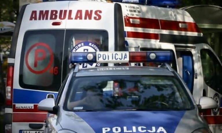 karetka i policja