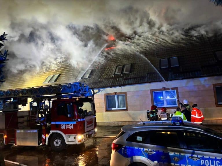 pożar szkoły w Szkotowie