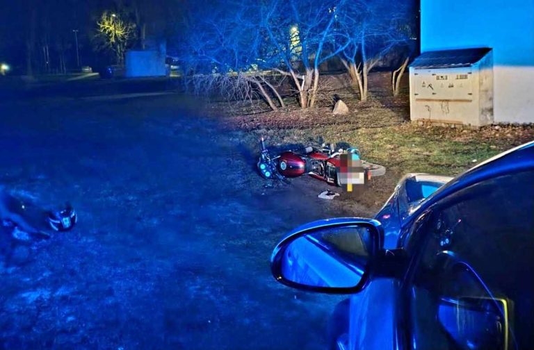 uciekał motorowerem