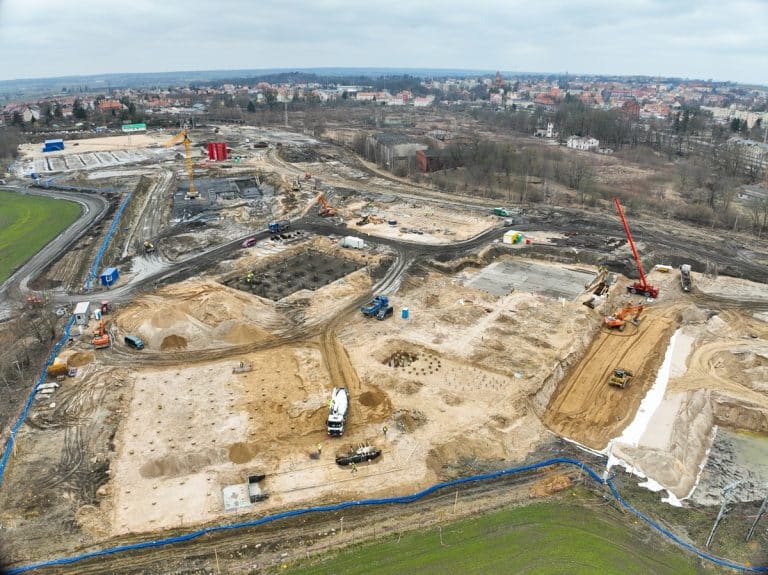 teren budowy tłoczni