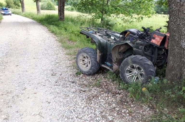 wypadek quada