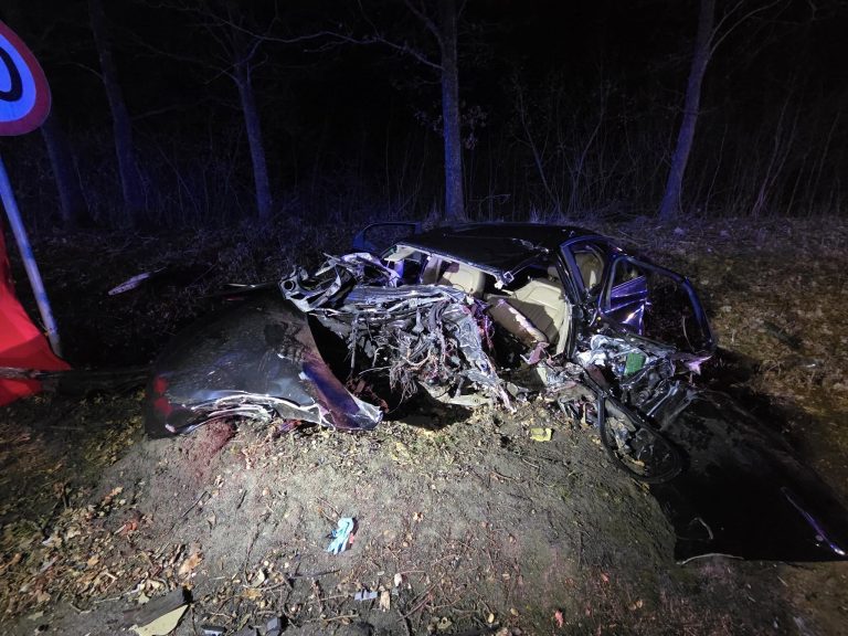 wypadek miejscowościami Zalewo i Dobrzyki