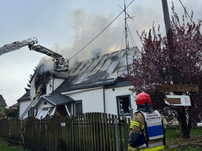 pożar domu
