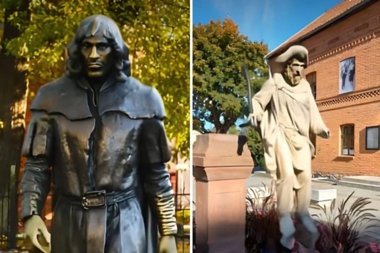 rzeźby wstają z cokoł&oacute;w