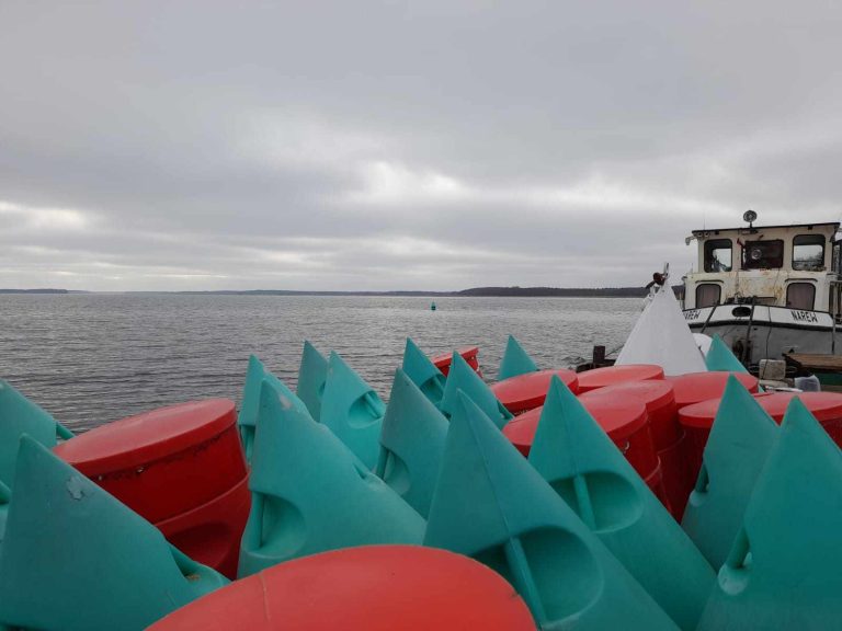 boje na szlaku żeglugowym