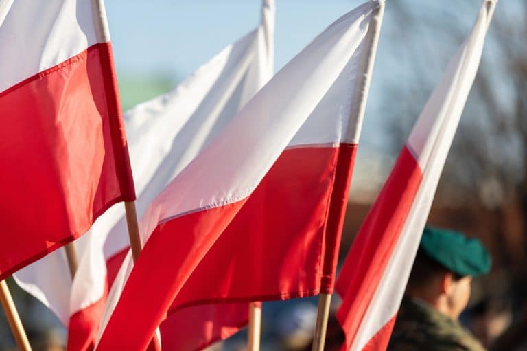 polskie flagi