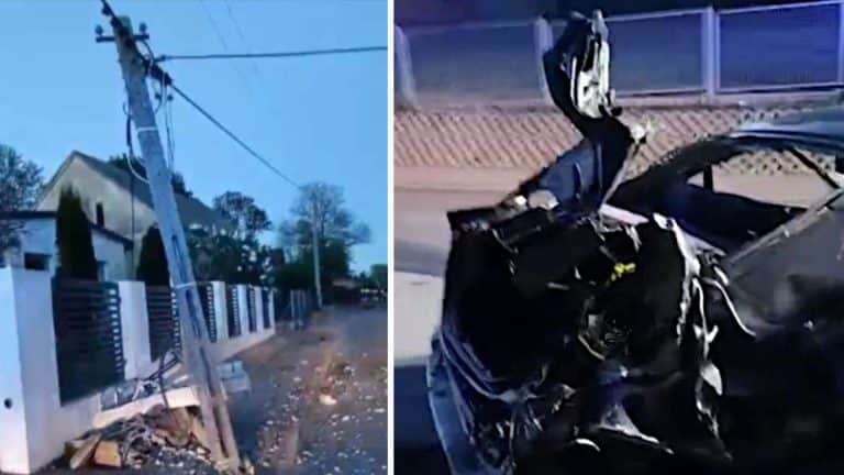 zderzenie ze słupem