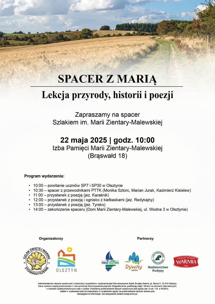 Rusz na spacer z Marią! - Niecodzienna lekcja historii i poezji – spacer śladami Marii Zientary-Malewskiej