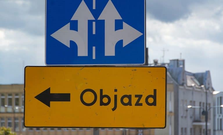 Zmiana organizacji ruchu i objazd