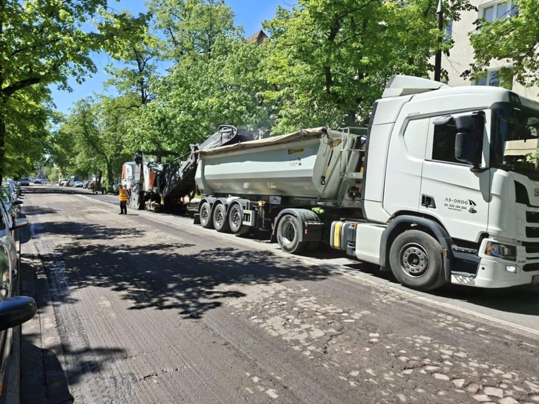 ul. Kopernika w remoncie