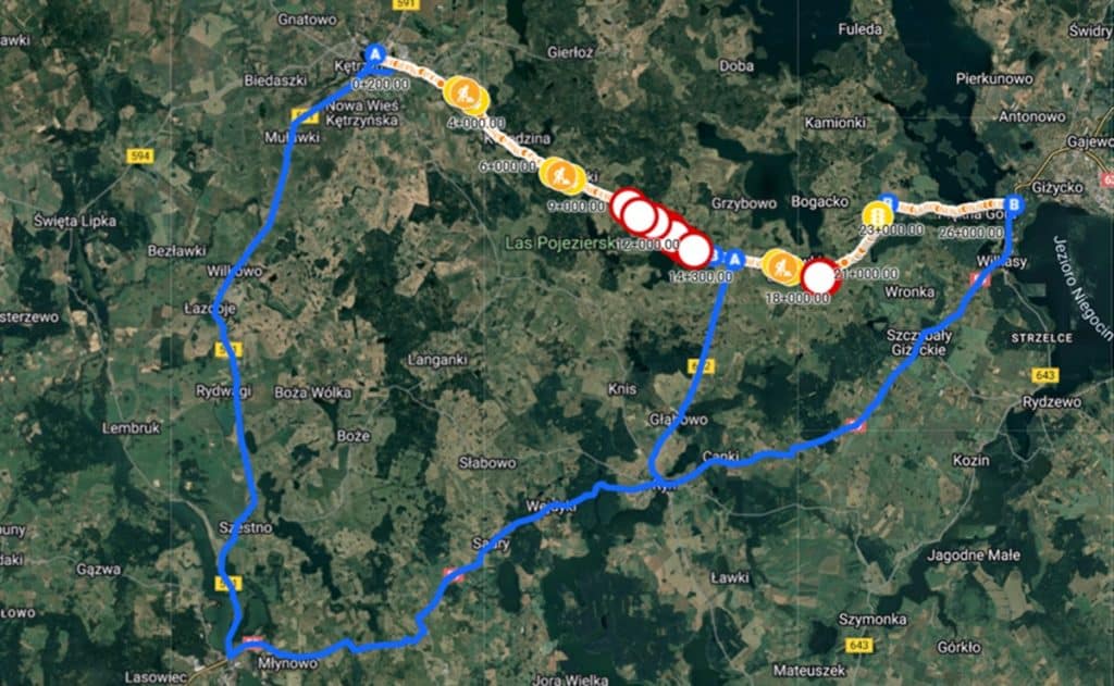 Kierowców czekają objazdy. - Mazury zakorkowane - trwa remont kluczowej drogi wojewódzkiej