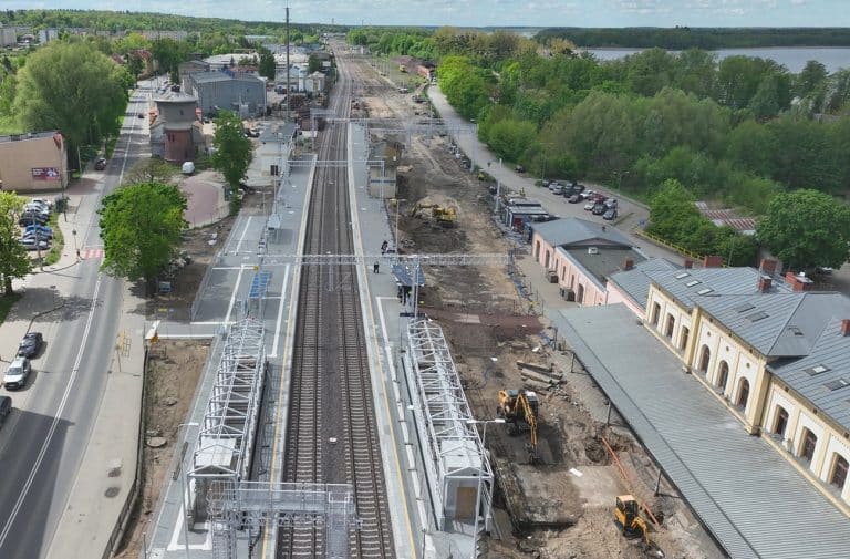 stacja kolejowa w Ostródzie