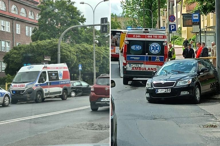 Zderzenie karetki z osob&oacute;wką