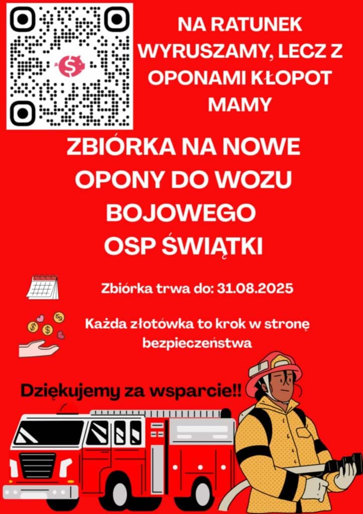 Czy pomożesz lokalnym bohaterom? - Strażacy spod Olsztyna potrzebują pomocy. Muszą kupić opony do wozu bojowego