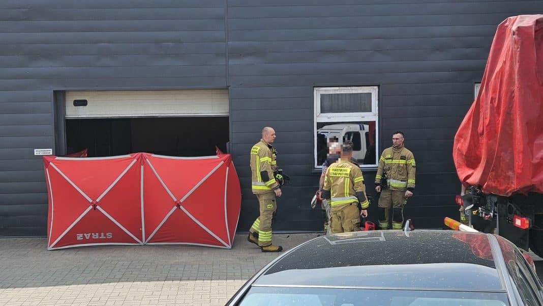 wypadek jednej z hal przy ulicy Jagiellończyka