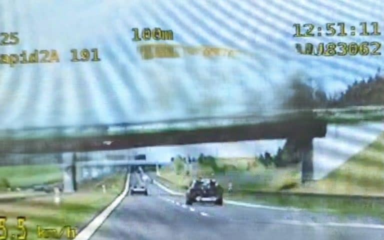 przekroczenie prędkość w bmw na s7