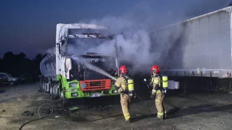 gaszenie ciężarówki