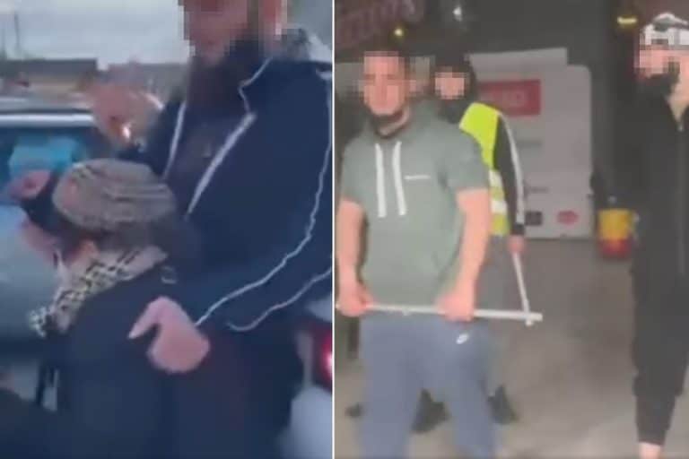 najemnicy wyrzucają kupc&oacute;w siłą