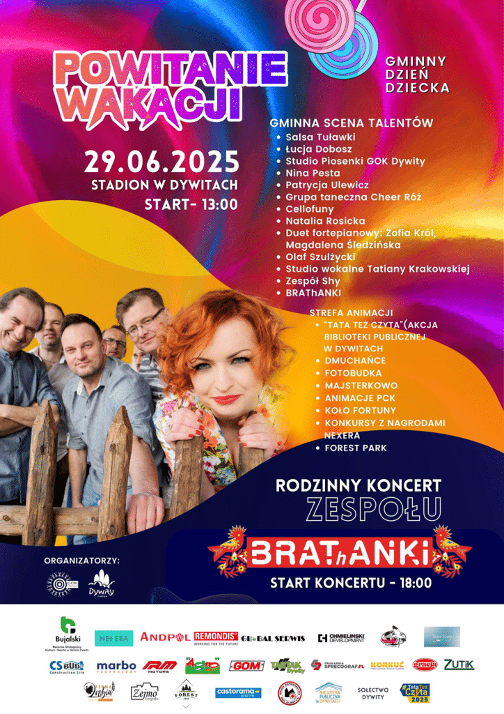 Kolorowy piknik pełen atrakcji. Już w ten weekend. - Znany zespół zagra w Dywitach na rozpoczęcie wakacji