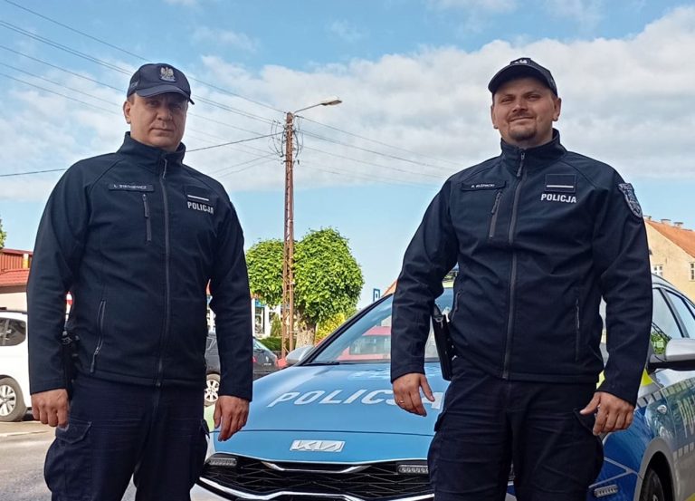 st. post. Łukasz Statkiewicz i st. post. Paweł Klepacki