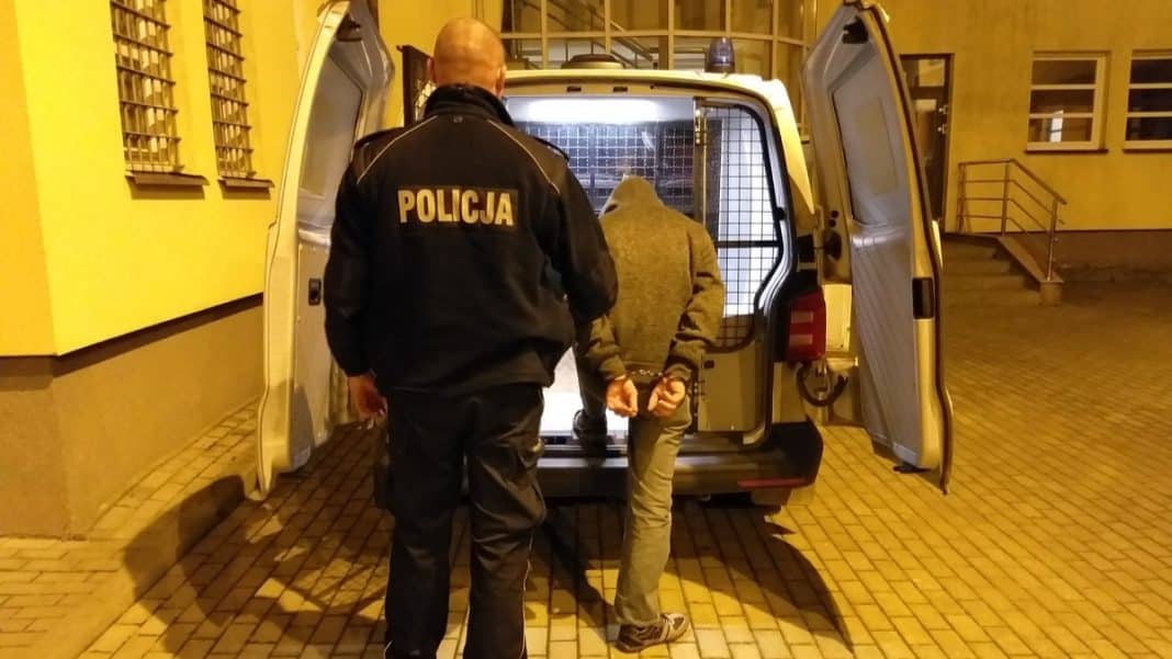 aresztowanie mężczyzny
