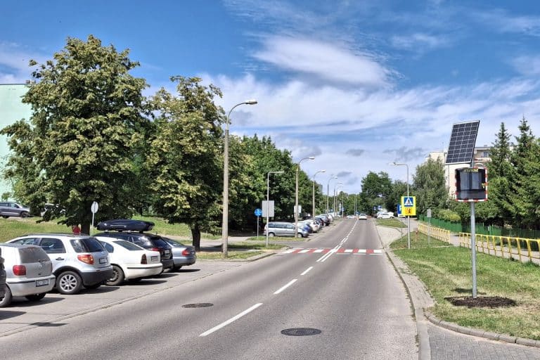 nowe rejestratory prędkości na Mazurach