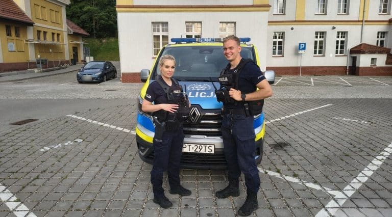 asp. Barbara Janocha i post. Patryk Trzonkowski