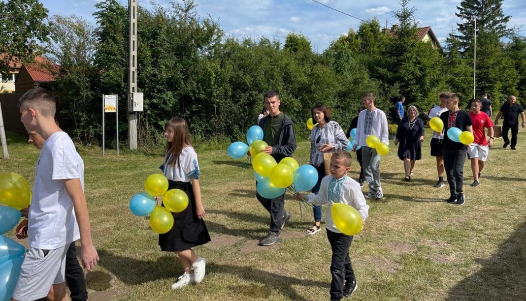 dzieci ukraińskie na wakacjach w Tuławkach