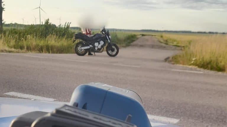 zatrzymanie motocyklisty