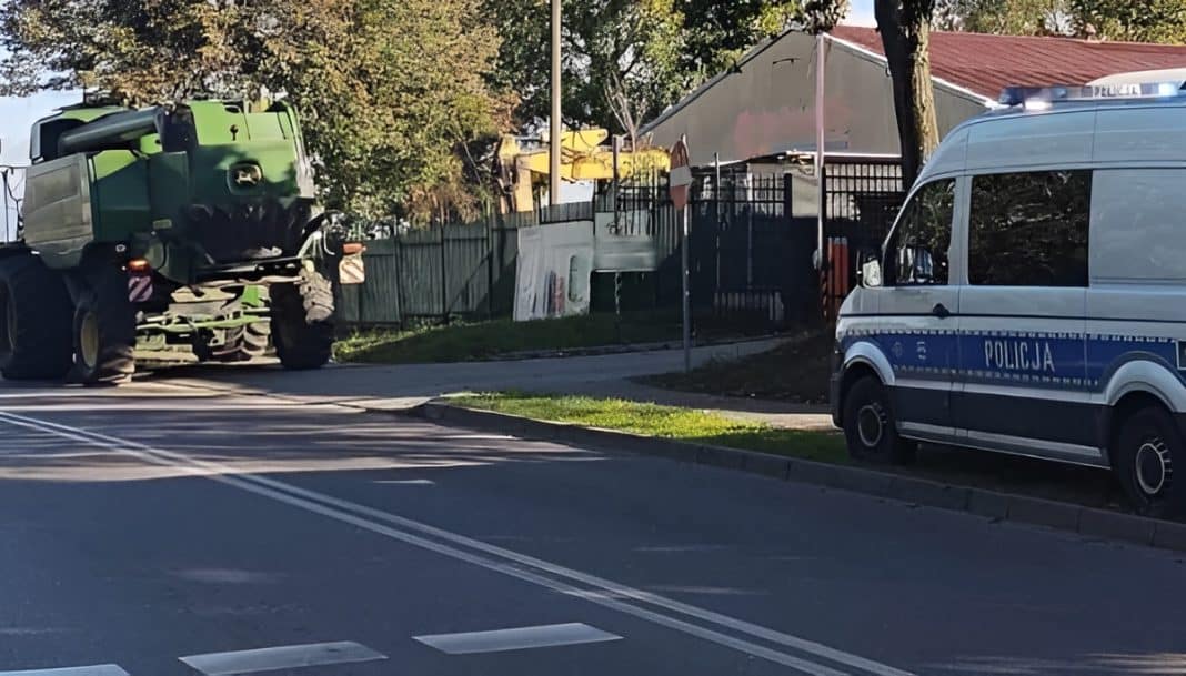kombajn przygniótł rolnika