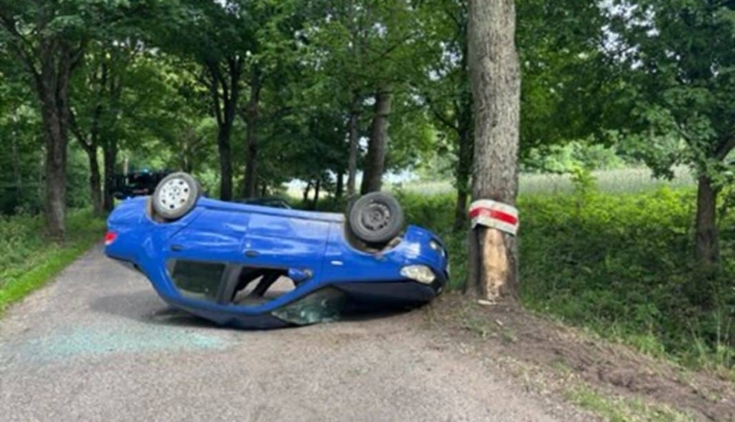 wylądował na dachu