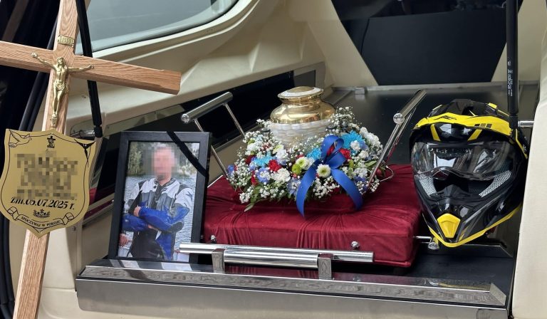 pogrzeb motocyklisty