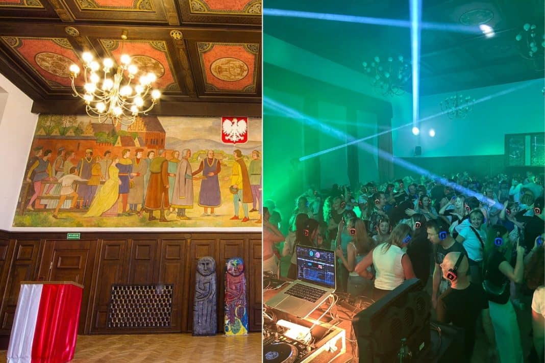 dyskoteka w ratuszu w Olsztynie