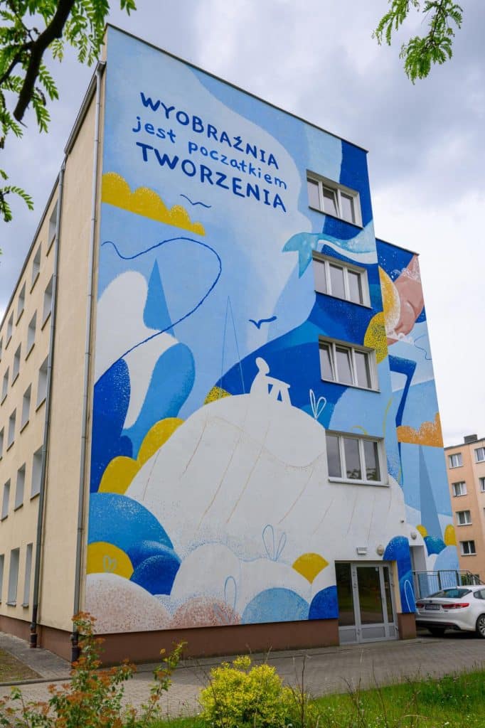 Ten mural to prawdziwa perełka kampusu. - Kortowo zaskakuje! Na ścianie akademika pojawił się niezwykły mural