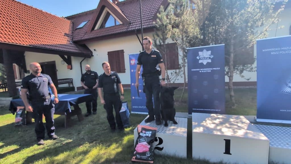 St. asp. Mariusz Sulewski i pies Sola najlepsi w województwie. Awansowali do finału mistrzostw policji. - W Olsztynie psy policyjne tropiły, atakowały i broniły przewodników. Zawody wygrała Sola