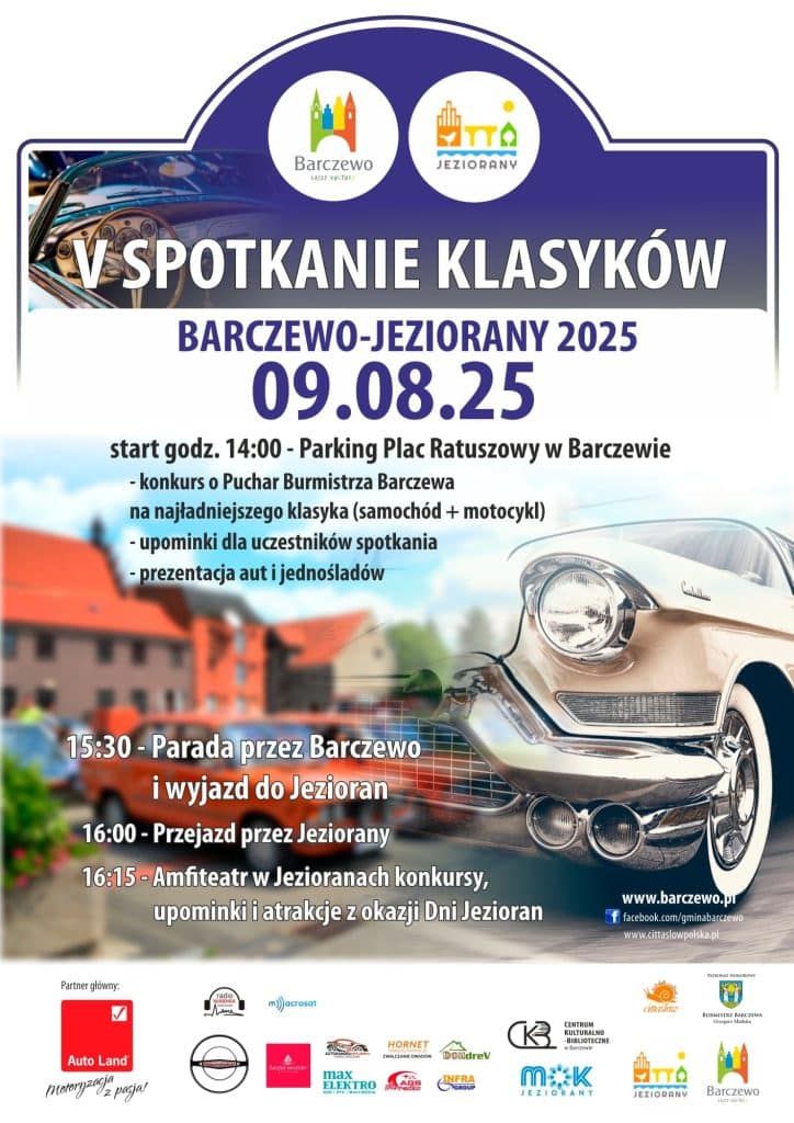 Ryk silników, błysk chromu i styl retro. V Spotkanie Klasyków nadciąga! - Święto motoryzacji na Warmii. Klasyki opanują Barczewo i Jeziorany