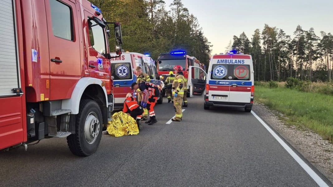 wypadek motocyklistów