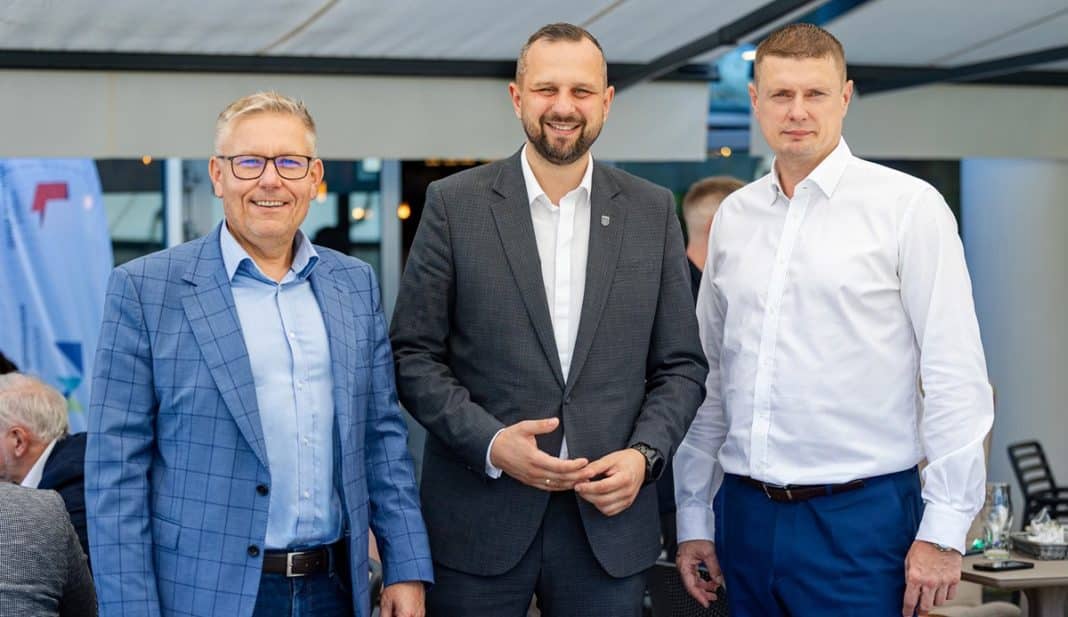 uczestnicy Biznesowego Espresso: Marcin Tumasz, Robert Szewczyk, Marcin Adamczyk