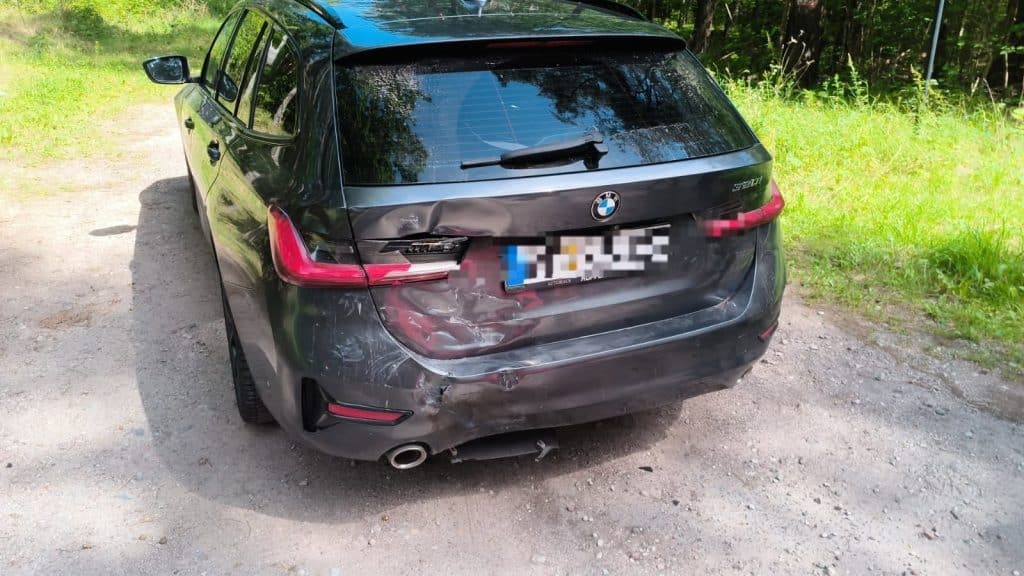 Motocykl zderzył się z autem osobowym. - Poważny wypadek na DK58. Droga zablokowana, na miejscu śmigłowiec LPR