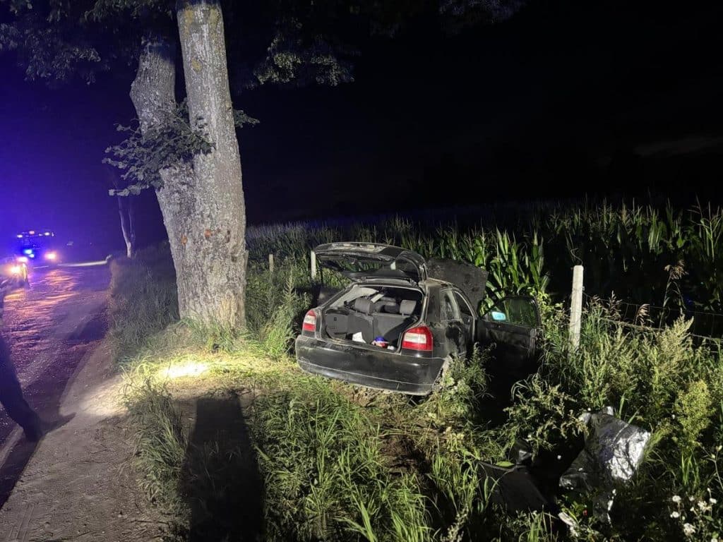 Miał czarne audi, marzenia o szybkiej jeździe i dziewczyny na tylnej kanapie. Skończył na drzewie. - 18-latek, zamiast zrobić prawo jazdy, zrobił wypadek. Rozbił auto po tygodniu